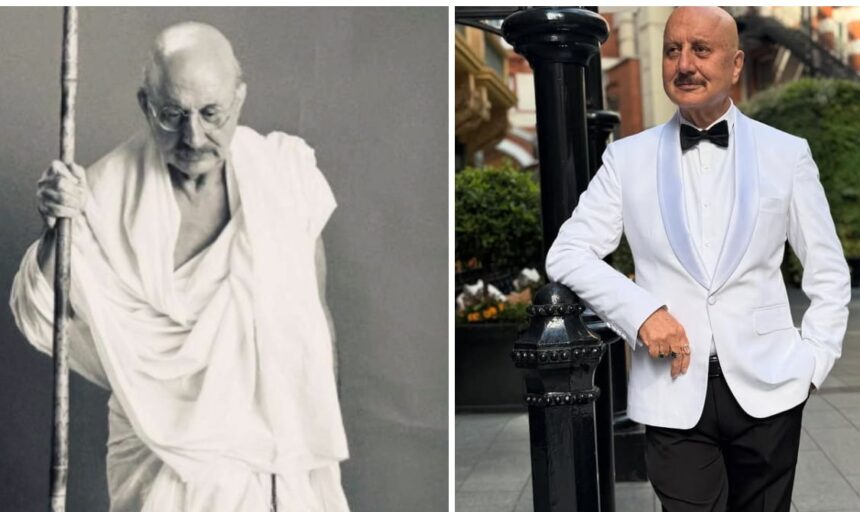 द बंगाल फाइल्स फिल्म में महात्मा गांधी के किरदार में अनुपम खेर