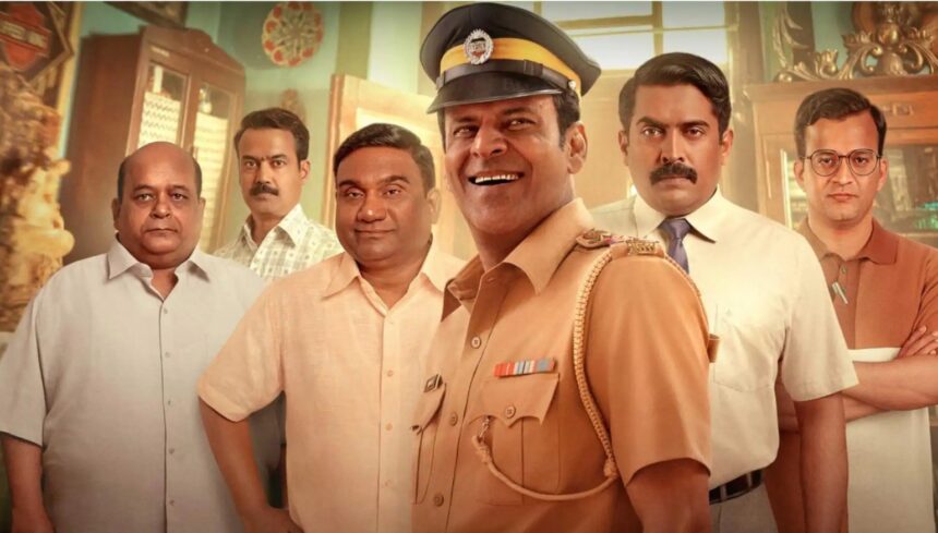 ‘इंस्पेक्टर जेंडे’ फिल्म पोस्टर: मनोज बाजपेयी इंस्पेक्टर जेंडे और जिम सर्भ कार्ल भोजराज के रूप में, नेटफ्लिक्स पर रिलीज़ हुई क्राइम थ्रिलर।