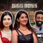 बिग बॉस 19 ग्रैंड फिनाले: टॉप कंटेस्टेंट्स मंच पर खड़े, चमकती लाइट्स, सलमान खान होस्ट करते हुए, शो का रोमांच और उत्साह अपने चरम पर।