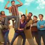 पंचायत सीजन 5 का पोस्टर, जिसमें विकास किरार और फुलेरा गाँव के दृश्य दिखाई दे रहे हैं।