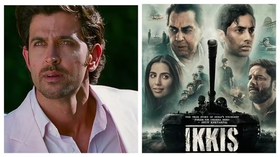 ऋतिक रोशन इंस्टाग्राम पर फिल्म इक्कीस के ट्रेलर की तारीफ करते हुए, अगस्त्य नंदा और सिमर भाटिया के प्रदर्शन की प्रशंसा करते हुए।