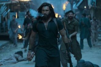 मेजर मोहित शर्मा की वीरता पर आधारित फिल्म ‘धुरंधर’ का पोस्टर, जिसमें मेजर मोहित शर्मा की देशभक्ति और साहस झलक रहा है।