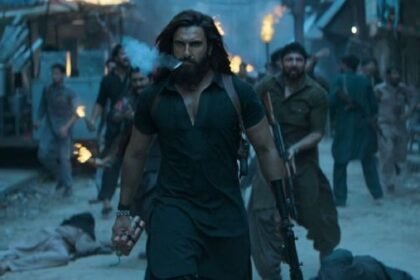 मेजर मोहित शर्मा की वीरता पर आधारित फिल्म ‘धुरंधर’ का पोस्टर, जिसमें मेजर मोहित शर्मा की देशभक्ति और साहस झलक रहा है।