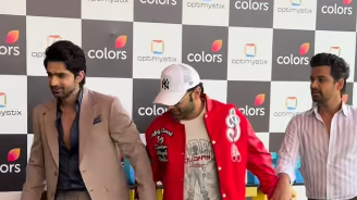 राहुल वैद्य, अभिषेक कुमार और समार्थ जुरेल ‘Laughter Chefs 3’ के सेट पर मस्ती करते हुए