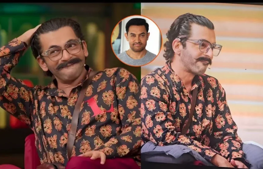 सुनील ग्रोवर आमिर खान के अंदाज में, द ग्रेट इंडियन कपिल शो में हास्य और अभिनय करते हुए