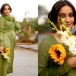 सुरभि ज्योति बेबी बम्प फ्लॉन्ट करते हुए प्रेग्नेंसी फोटोशूट में मुस्कुराती नजर आ रही हैं