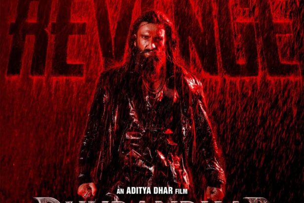 धुरंधर 2 का पहला पोस्टर जिसमें रणवीर सिंह दमदार अवतार में नजर आ रहे हैं