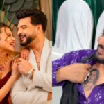 करण कुंद्रा अपने सीने पर बने तेजस्वी प्रकाश के चेहरे के टैटू को दिखाते हुए