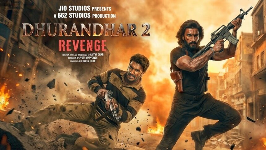 रणवीर सिंह की फिल्म धुरंधर 2 का पोस्टर, जिसने रिलीज से पहले OTT और नॉन-थिएट्रिकल राइट्स में रिकॉर्ड कमाई की