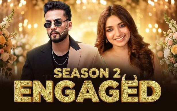 Engaged Season 2 का टीज़र पोस्टर, जिसमें Elvish Yadav और Jiya Shankar होस्ट के रूप में रोमांचक लव स्टोरी पेश कर रहे हैं