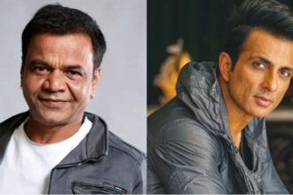 सोनू सूद और राजपाल यादव का फोटो, सोनू सूद राजपाल यादव की मदद करते हुए, बॉलीवुड इंडस्ट्री में समर्थन का प्रतीक