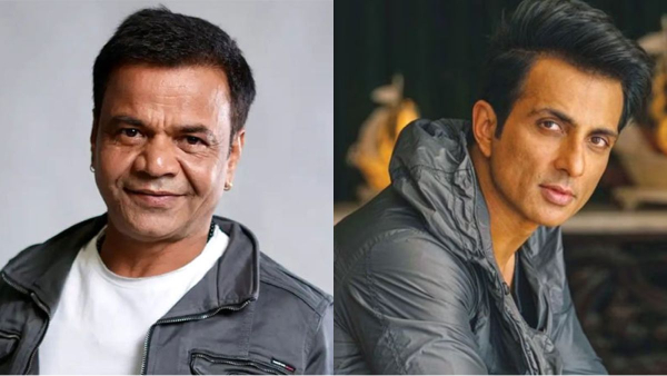 सोनू सूद और राजपाल यादव का फोटो, सोनू सूद राजपाल यादव की मदद करते हुए, बॉलीवुड इंडस्ट्री में समर्थन का प्रतीक