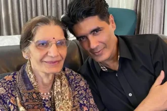 मनीष मल्होत्रा अपने घर के बाहर, मां गरिमा मल्होत्रा के निधन के बाद शोक में नजर आए, बॉलीवुड सितारे संवेदना व्यक्त करने पहुंचे