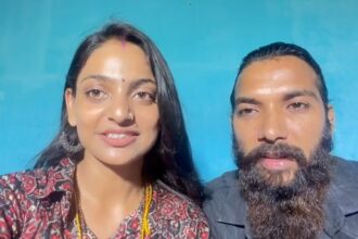 मोनालिसा भोसले और फरमान खान साथ में कैमरे के सामने मदद की अपील करते हुए, शादी के बाद मिल रही धमकियों को लेकर चिंतित नजर आ रहे हैं।