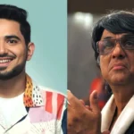 मुकेश खन्ना गुस्से में प्रतिक्रिया देते हुए, समय रैना के बयान पर कड़ी टिप्पणी करते नजर आ रहे हैं, विवाद को लेकर दोनों की तस्वीरें साथ में दिखाई गई हैं।