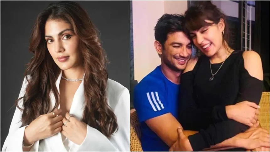 रिया चक्रवर्ती कोर्ट के फैसले के बाद राहत भरे अंदाज में नजर आती हुईं, सुशांत सिंह राजपूत केस से जुड़ी खबर का प्रतिनिधित्व करता दृश्य