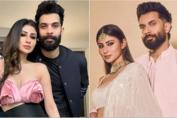Mouni Roy कैमरे के सामने ग्लैमरस अंदाज़ में पोज देती हुईं, तलाक की अफवाहों के बीच उनका लुक सोशल मीडिया पर चर्चा में।