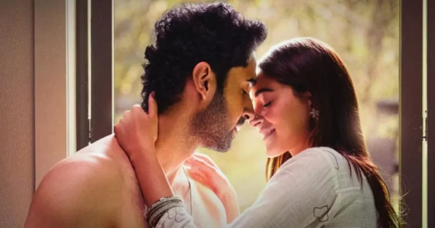 Ananya Panday फिल्म Chand Mera Dil के वायरल डांस सीक्वेंस में ट्रेडिशनल आउटफिट पहनकर भरतनाट्यम-फ्यूजन परफॉर्म करती नजर आ रही हैं।