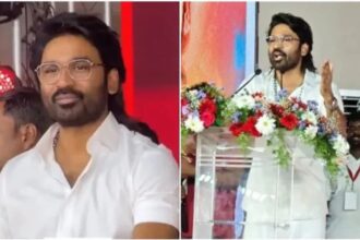 साउथ सुपरस्टार धनुष स्टेज पर लोगों से बातचीत करते हुए, वायरल वीडियो के बाद राजनीति में आने की चर्चाएं तेज