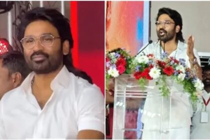 साउथ सुपरस्टार धनुष स्टेज पर लोगों से बातचीत करते हुए, वायरल वीडियो के बाद राजनीति में आने की चर्चाएं तेज
