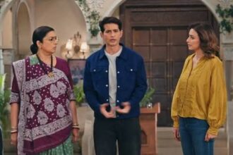 Kyunki Saas Bhi Kabhi Bahu Thi 2 scene featuring Tulsi and Karan during Samaira’s wedding track