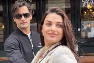 Himanshi Khurana and Asim Riaz posing together during a past media event, highlighting their controversial relationship news.
