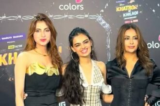 Avika Gor and Farrhana Bhatt on Khatron Ke Khiladi 15 set