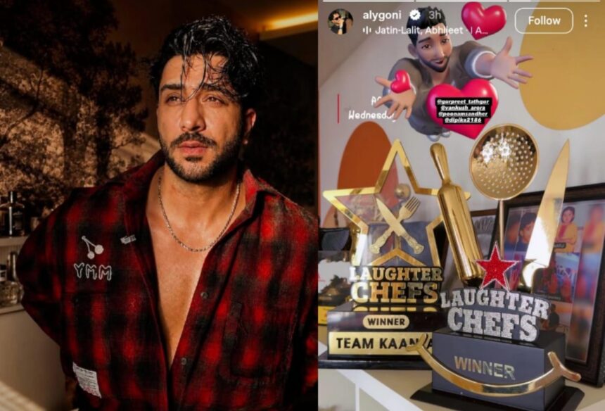 Aly Goni shares a picture of two Laughter Chefs trophies on social media