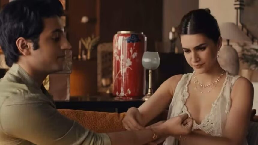 Kriti Sanon featured in GIVA Raksha Bandhan advertisement amid controversy over her outfit and campaign.