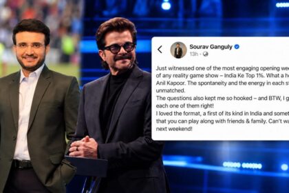 Sourav Ganguly praises Anil Kapoor and India Ke Top 1 Percent show
