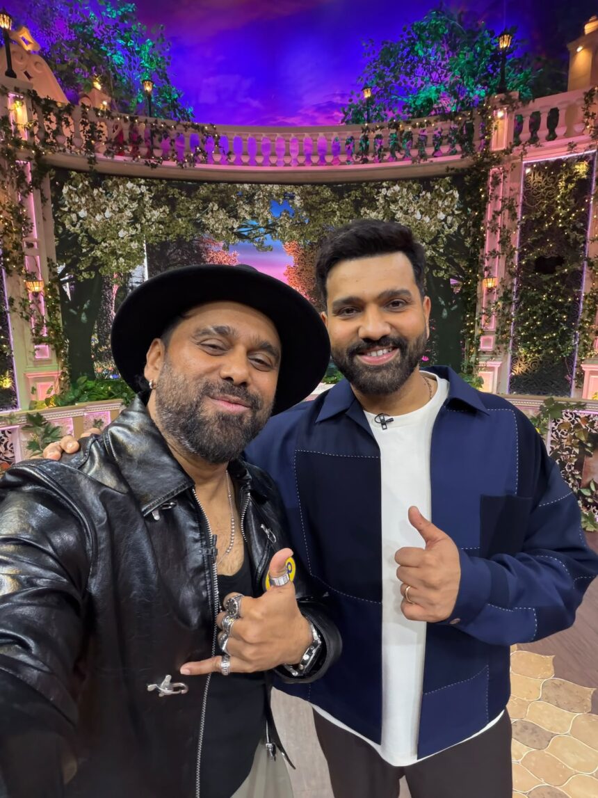 Bosco Martis and Rohit Sharma dancing on Kala Chashma