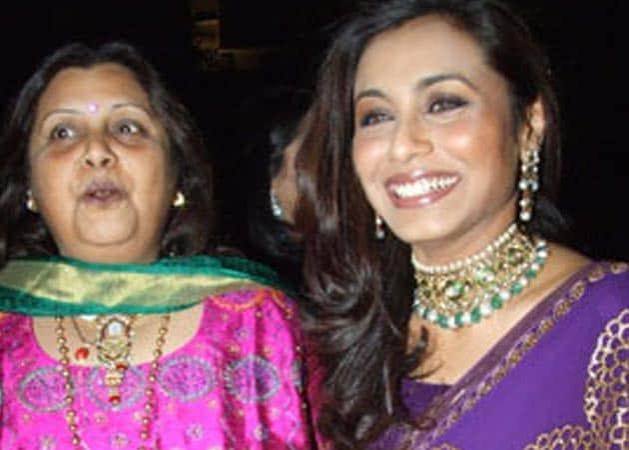 Rani Mukerji with her mother Krishna Mukerji