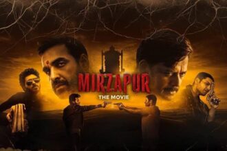 Mirzapur The Movie poster featuring Pankaj Tripathi and Ali Fazal