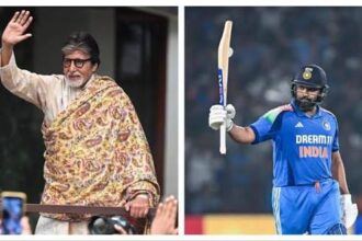 KBC 18 में अमिताभ बच्चन रोहित शर्मा और उनकी पत्नी रितिका सजदेह से जुड़ा किस्सा साझा करते हुए।