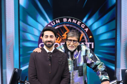 KBC 18 के सेट पर अमिताभ बच्चन के साथ आयुष्मान खुराना और सारा अली खान
