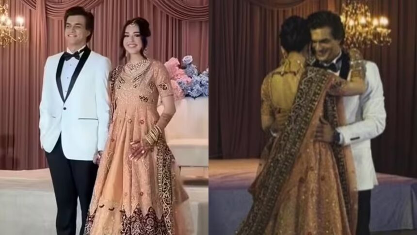 मोहसिन खान अपनी पत्नी तमन्ना के साथ शादी के मौके पर डांस करते हुए
