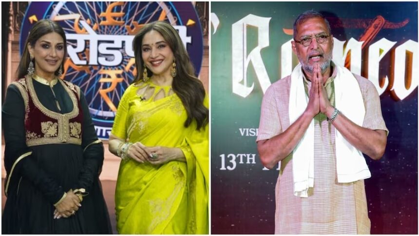 Sonali Bendre और Madhuri Dixit Kon Honar Crorepati के प्रीमियर एपिसोड में नजर आएंगी।