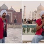 Diljit Dosanjh visits the Taj Mahal in Agra before his Aura India Tour 2026.