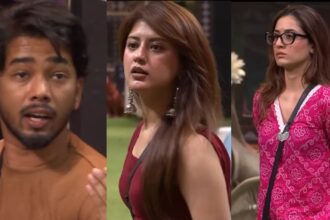 ScoutOP, Arishfa Khan and Uditi during a heated argument in Bigg Boss 20.
